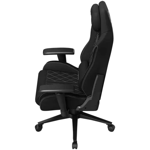 LORGAR CHA41, Ergonomic Gaming Chair Advanced, premium anti-stain fabric, Black/white - image 4