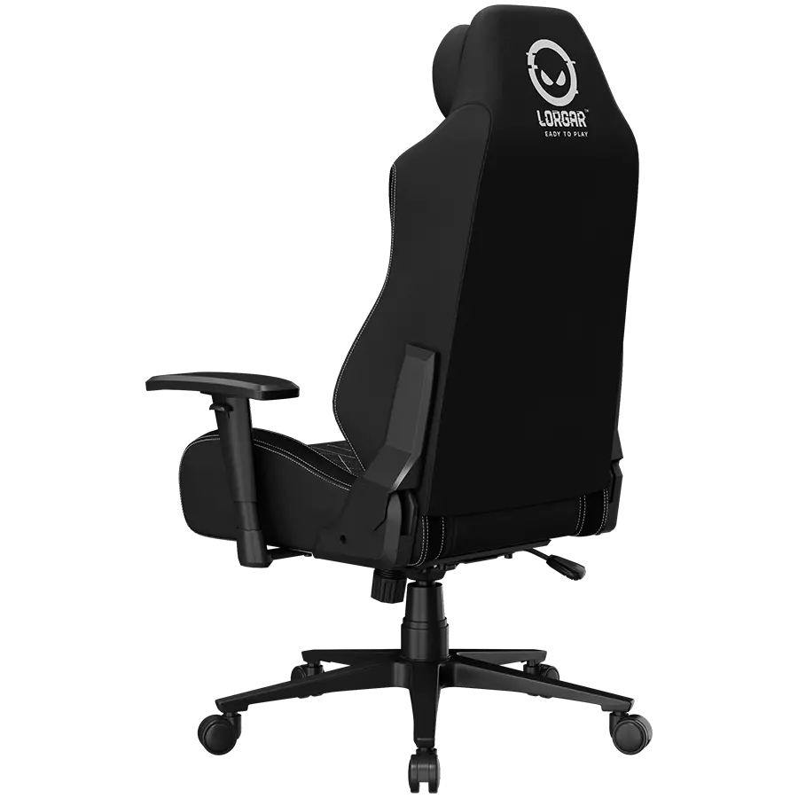 LORGAR CHA41, Ergonomic Gaming Chair Advanced, premium anti-stain fabric, Black/white - image 6