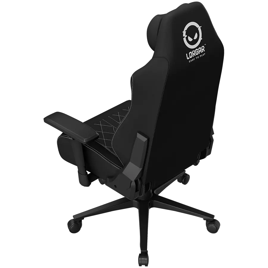 LORGAR CHA41, Ergonomic Gaming Chair Advanced, premium anti-stain fabric, Black/white - image 7