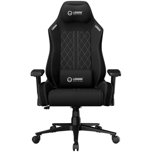 LORGAR CHA41, Ergonomic Gaming Chair Advanced, premium anti-stain fabric, Black/white