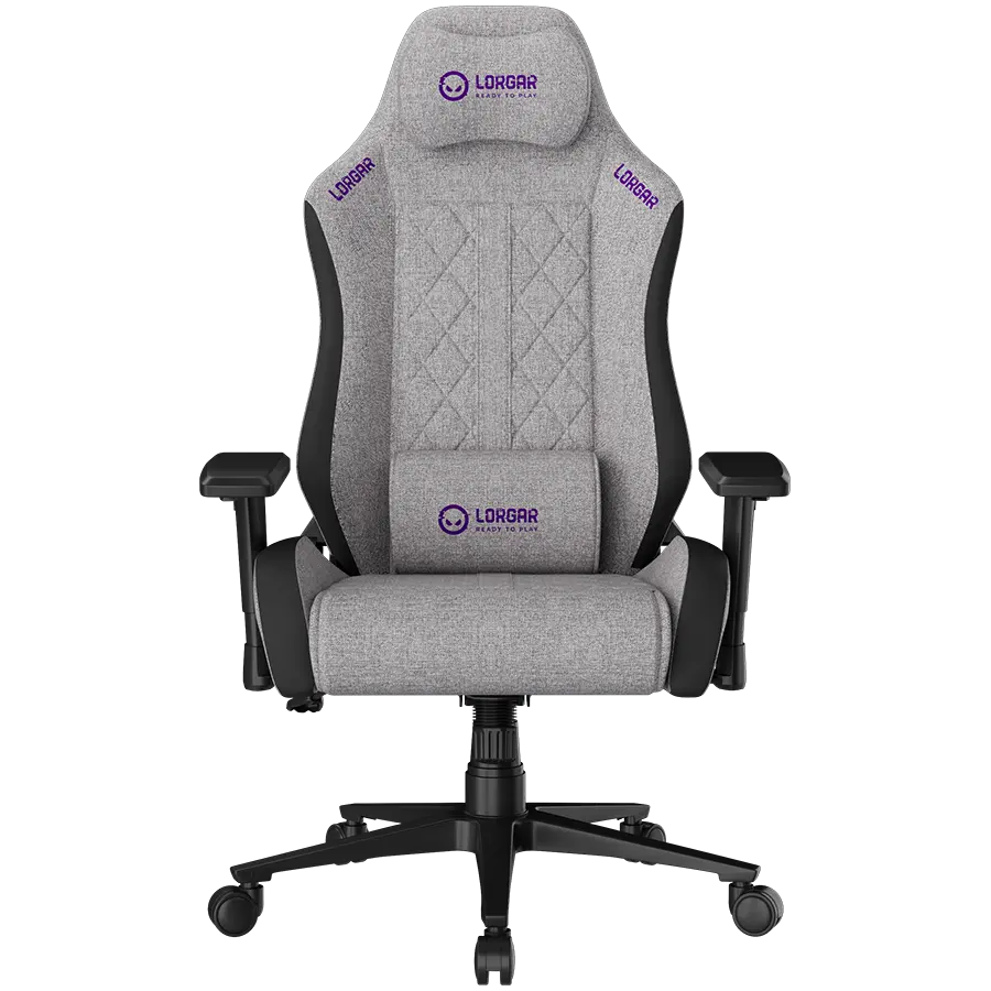LORGAR CHA41, Ergonomic Gaming Chair Advanced, premium anti-stain fabric, Grey