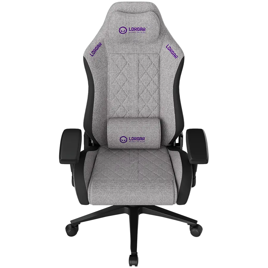 LORGAR CHA41, Ergonomic Gaming Chair Advanced, premium anti-stain fabric, Grey - image 1
