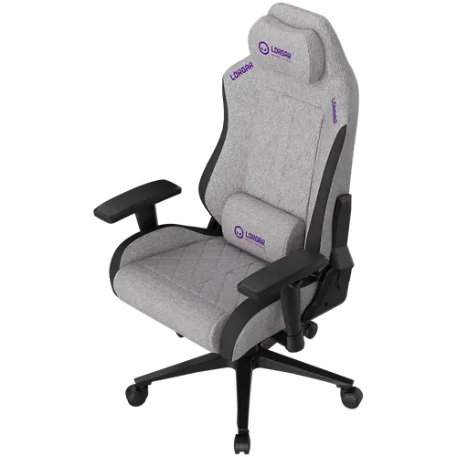 LORGAR CHA41, Ergonomic Gaming Chair Advanced, premium anti-stain fabric, Grey - image 2