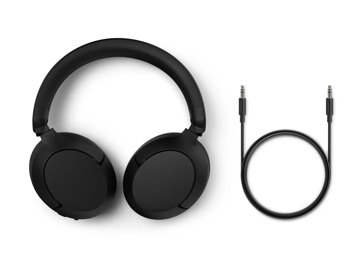 PHILIPS Безжични On-Ear слушалки с микрофон 80 часа време на възпроизвеждане Hi-Res Audio черни - image 2