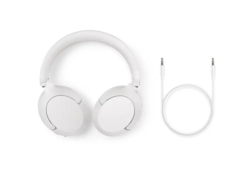 PHILIPS Безжични On-Ear слушалки с микрофон 80 часа време на възпроизвеждане Hi-Res Audio бели - image 2