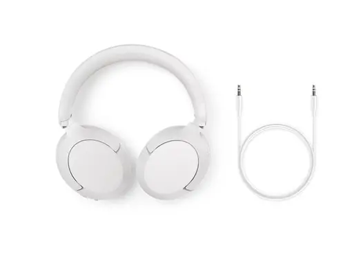 PHILIPS Безжични On-Ear слушалки с микрофон 80 часа време на възпроизвеждане Hi-Res Audio бели - image 2