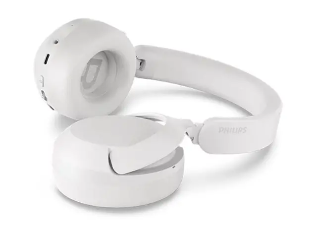 PHILIPS Безжични On-Ear слушалки с микрофон 80 часа време на възпроизвеждане Hi-Res Audio бели - image 3