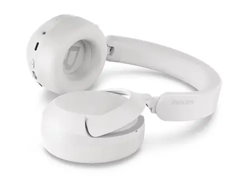 PHILIPS Безжични On-Ear слушалки с микрофон 80 часа време на възпроизвеждане Hi-Res Audio бели - image 3