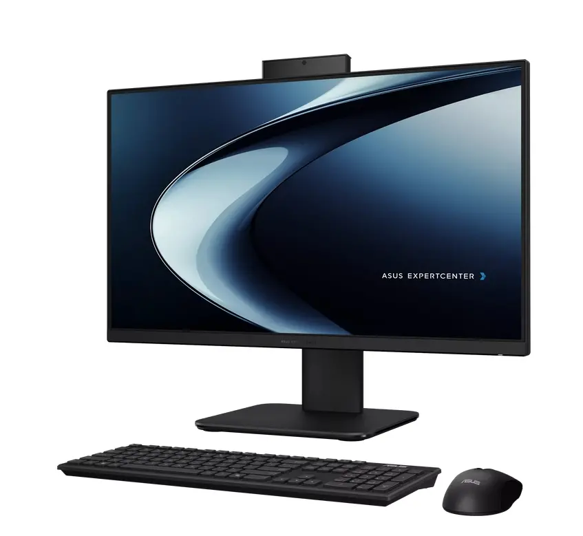 Настолен компютър - всичко в едно, Asus ExpertCenter P400, P440VAK-BPCD730,Intel 210H 2.5 GHz (12MB Cache, up to 4.8GHz, 8 Cores, 12 Threads) 23.8" FHD (1920X1080) 16:9 , AG, 16GB (SO-DIMM), 512GB PCIE G4 SSD,Wired Keyboard , US International, No OS, Black - image 1