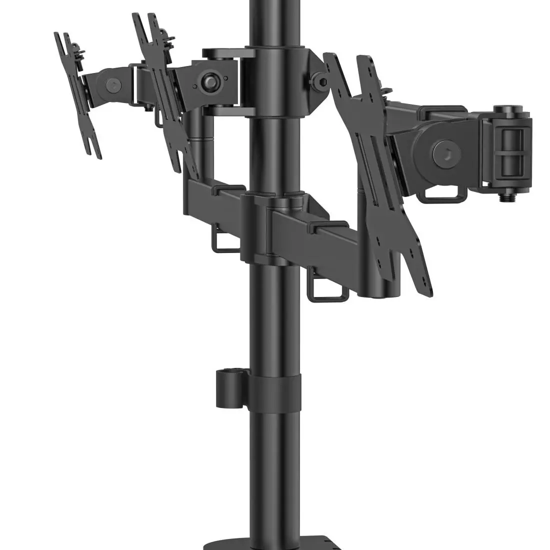 HAMA Стойка за 3 монитора, регулируема височина, 13" - 27" - image 5