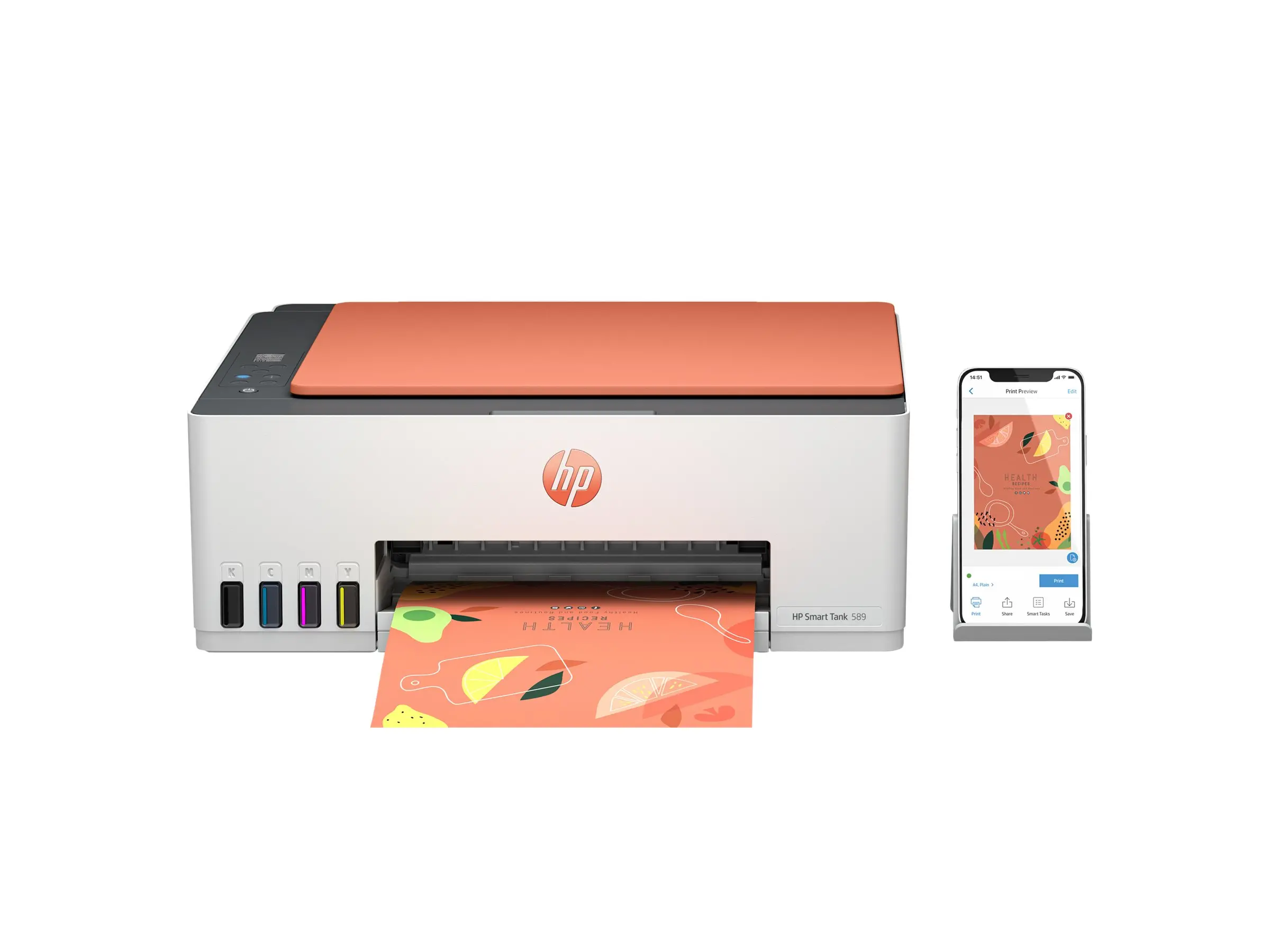 HP Smart Tank 589 AiO Print Scan Copy 12/5ppm Printer - image 3