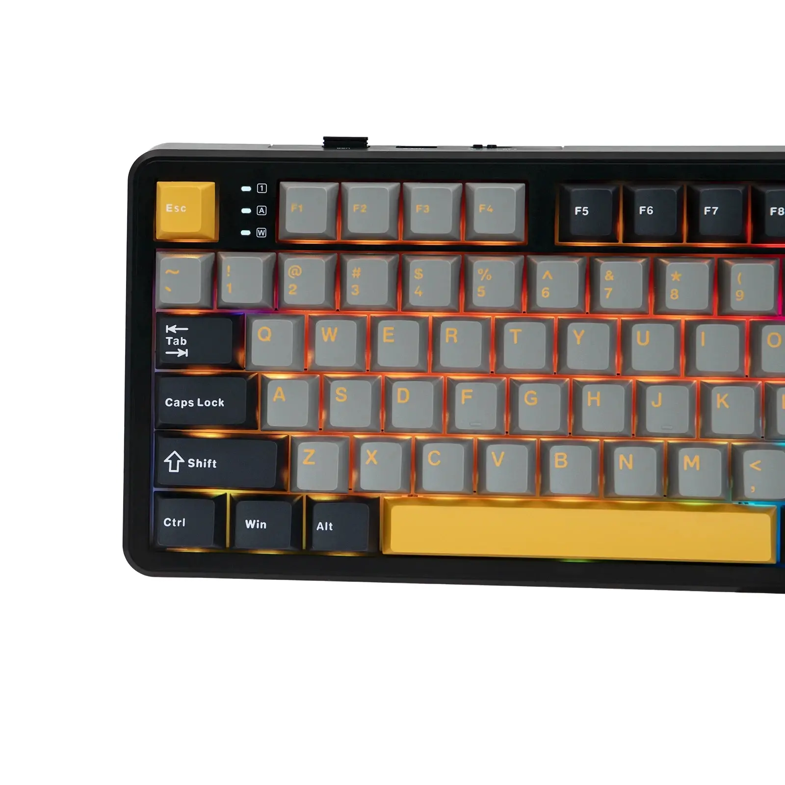 Aula геймърска механична клавиатура Wireless Gaming Mechanical Keyboard F108 - Volcanic Switch [Linear] (English US), Black, Gray - image 11