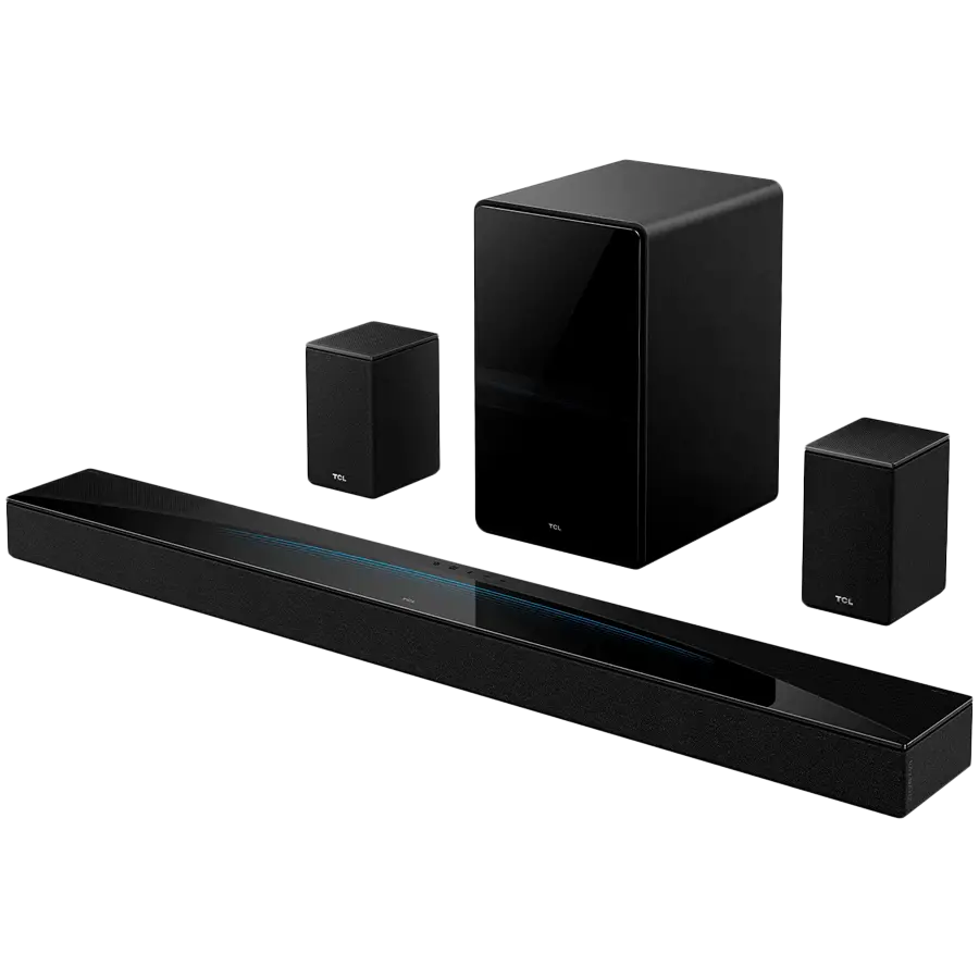 TCL Q85H Pro 7.1.4-Channel Soundbar System, 860W Peak Power, Ray-Danz, Wireless Subwoofer & Wireless Up-firing Rears, Dolby Atmos, DTS:X, HDMI 2.1 eARC - image 1