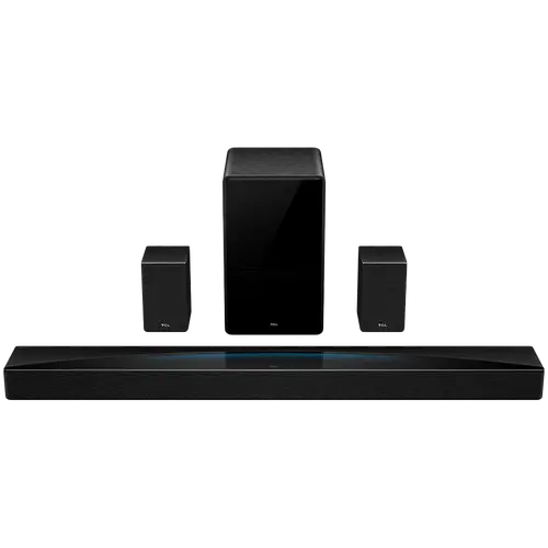 TCL Q85H Pro 7.1.4-Channel Soundbar System, 860W Peak Power, Ray-Danz, Wireless Subwoofer & Wireless Up-firing Rears, Dolby Atmos, DTS:X, HDMI 2.1 eARC - 1