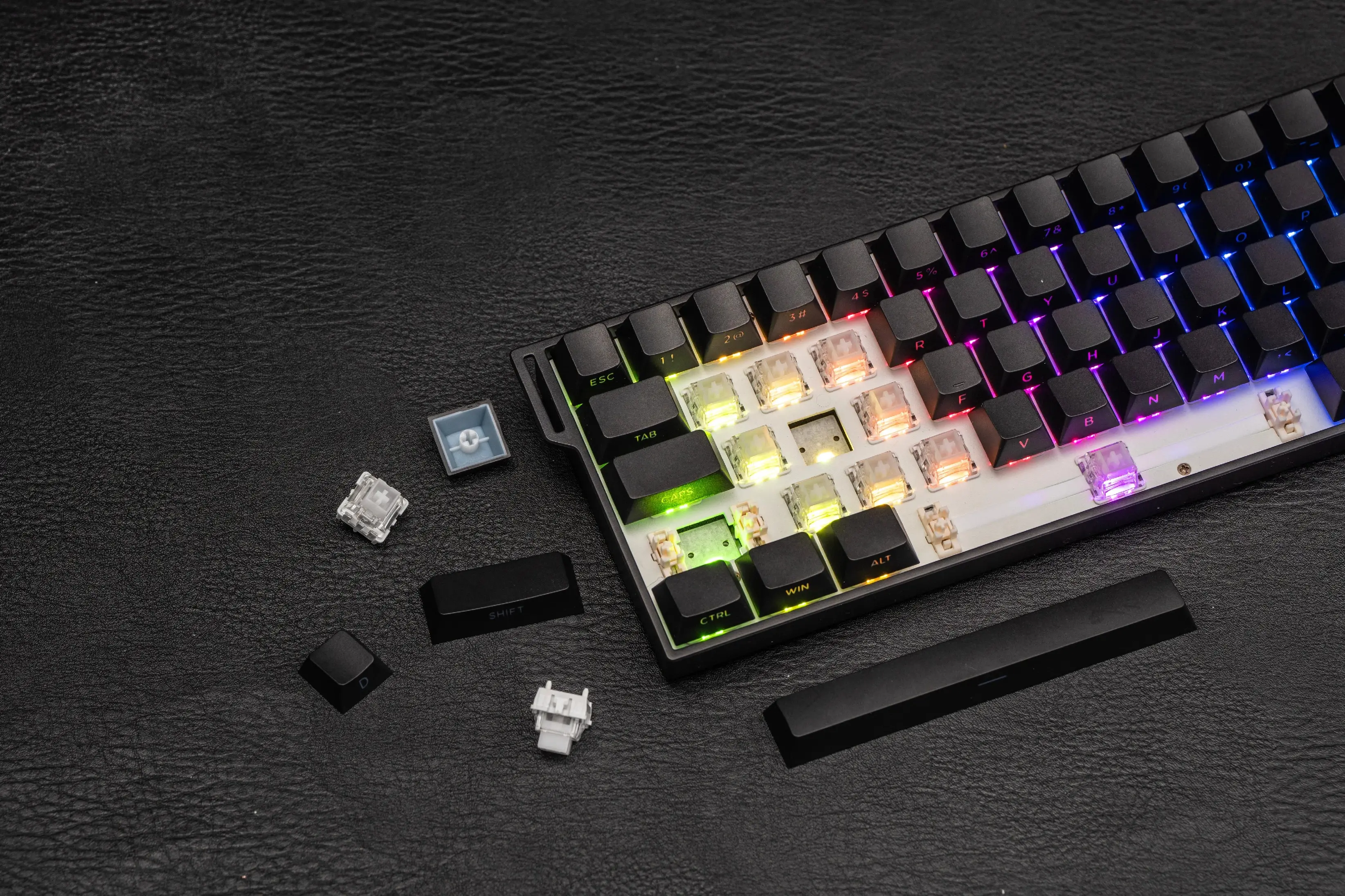 Aula геймърска механична клавиатура Wireless Gaming Mechanical Keyboard MINI 60 HE PRO 8K  - Stormrise Magnetic Switch [Linear] (English US), Black - image 17