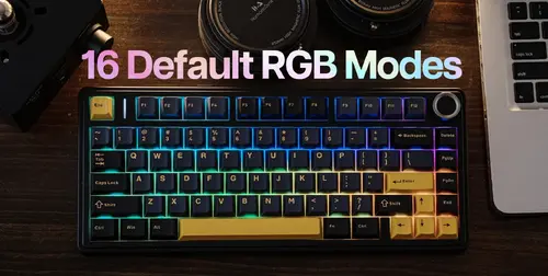 Aula геймърска механична клавиатура Wireless Gaming Mechanical Keyboard F75 Thunder Black - Reaper Switch [Linear] (English US) - image 15