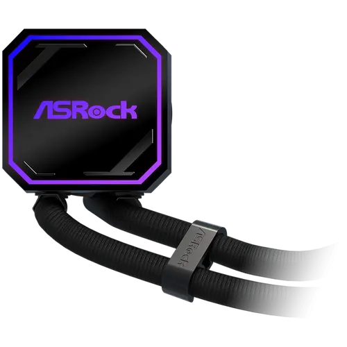 Asrock Pro 240 ARGB, AiO liquid cooler, 240 mm radiator, AM5, AM4, LGA1851, LGA1700, 90-APRA36-BAAGA6, Black, 6Y - image 5