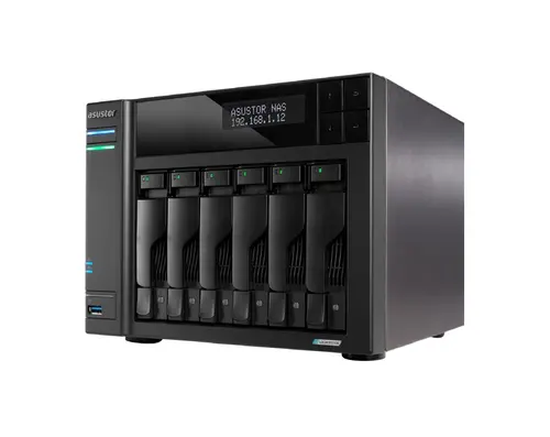 Δικτυακός αποθηκευτικός χώρος, Asustor Lockerstor AS6706, 6 Bay NAS, Intel Jasper Lake Quad-Core 2.0GHz, 8GB RAM DDR4, 5GbEx2, M.2 SSD Slots x - 1