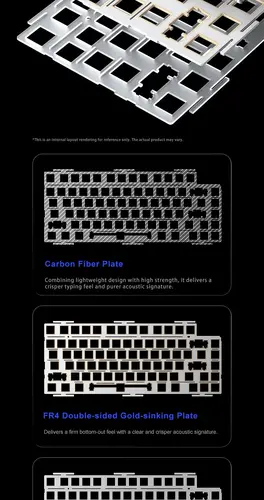 Aula геймърска механична клавиатура Wireless Gaming Mechanical Keyboard NOVA 75 - Star Vector Switch [Linear] (English US), White - image 10