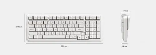 MCHOSE геймърска механична клавиатура Wireless Gaming Mechanical Keyboard MC-K99 V3 - Icy Creamsicle Switch [Linear] (English US), Glacier Gradient - image 4