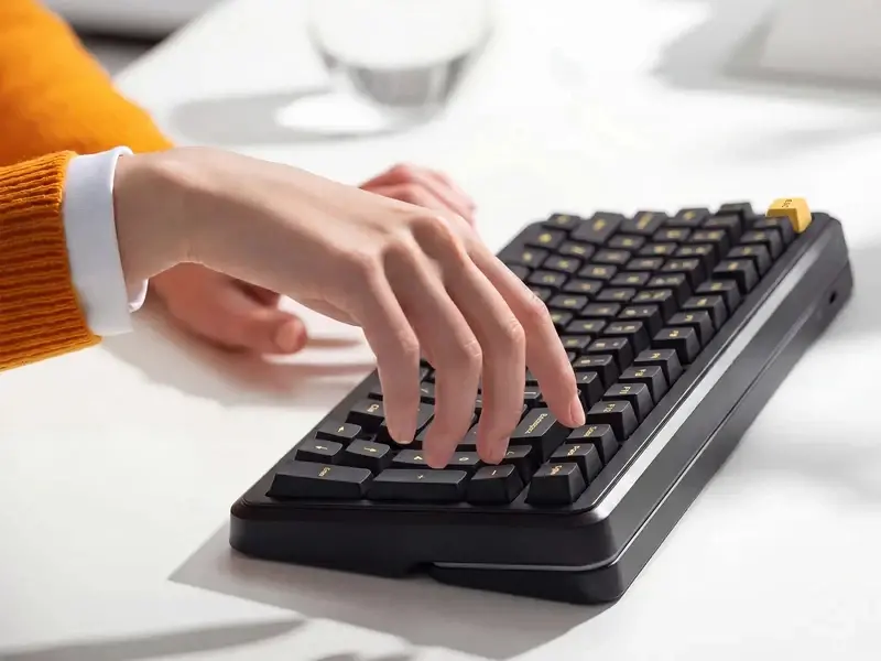 MCHOSE геймърска механична клавиатура Wireless Gaming Mechanical Keyboard MC-K99 V3 - Icy Creamsicle Switch [Linear] (English US), Glacier Gradient - image 6