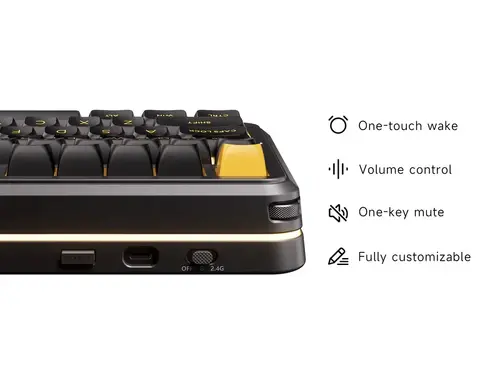 MCHOSE геймърска механична клавиатура Wireless Gaming Mechanical Keyboard MC-K99 V3 - Icy Creamsicle Switch [Linear] (English US), Glacier Gradient - image 8