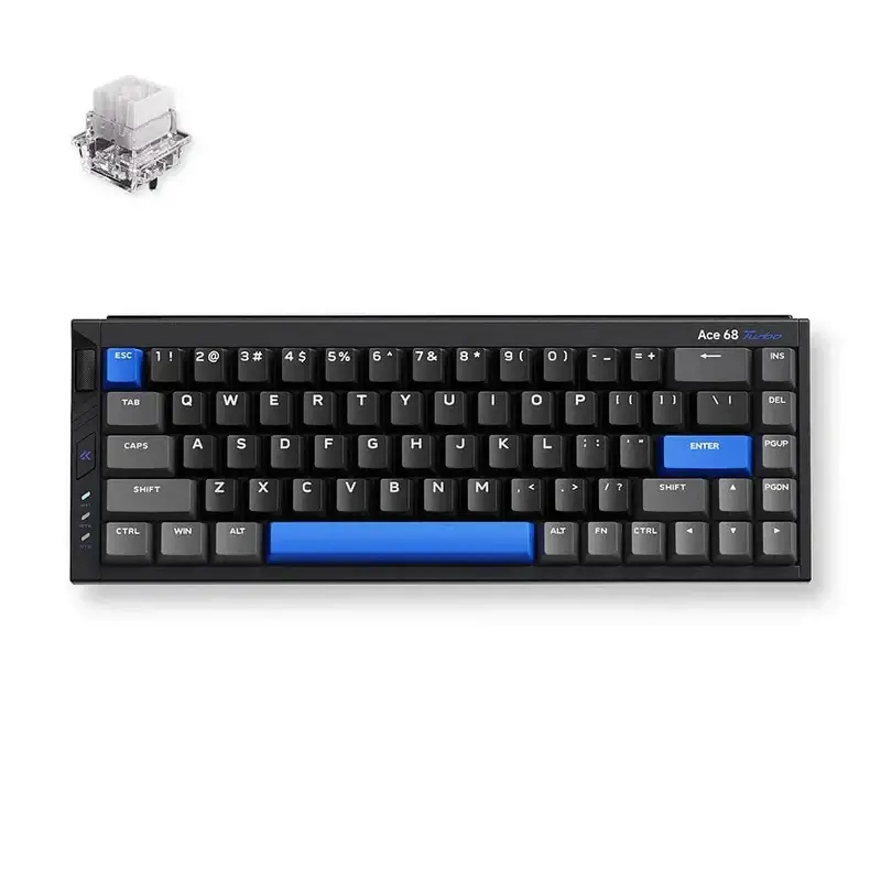 MCHOSE геймърска механична клавиатура Gaming Mechanical Keyboard Ace 68 Turbo - 16K, Mount Tai Magnetic Switch GT [Tactile] (English US), Black - image 1