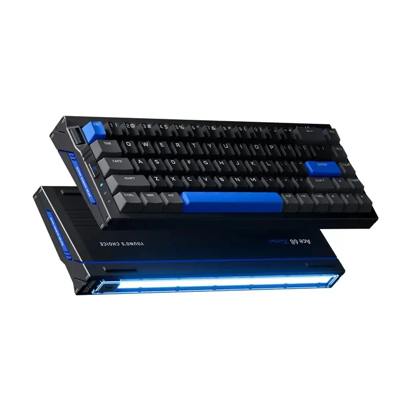 MCHOSE геймърска механична клавиатура Gaming Mechanical Keyboard Ace 68 Turbo - 16K, Mount Tai Magnetic Switch GT [Tactile] (English US), Black - image 2