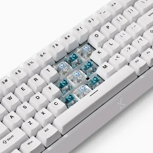 MCHOSE геймърска механична клавиатура Gaming Mechanical Keyboard Ace 68 - 8K, Ice Blue Magnetic Switch [Linear] (English US), White - image 7