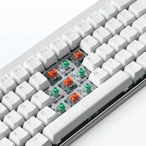 MCHOSE геймърска механична клавиатура Gaming Mechanical Keyboard Ace 68 Air - 8K, Mount Tai Magnetic Switch GT [Tactile] (English US), White - image 4