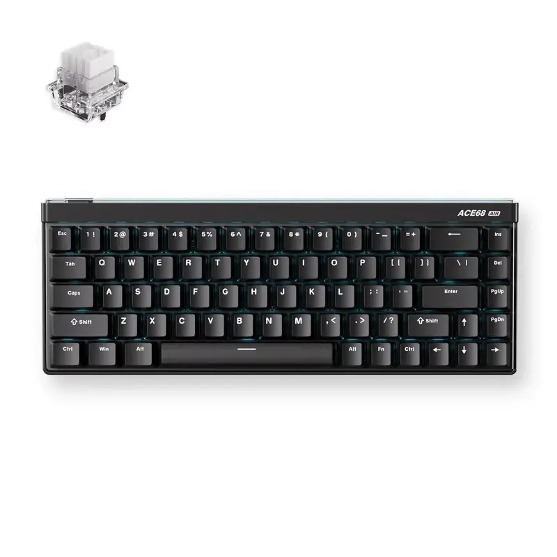 MCHOSE геймърска механична клавиатура Gaming Mechanical Keyboard Ace 68 Air - 8K, Mount Tai Magnetic Switch GT [Tactile] (English US), Black - image 1