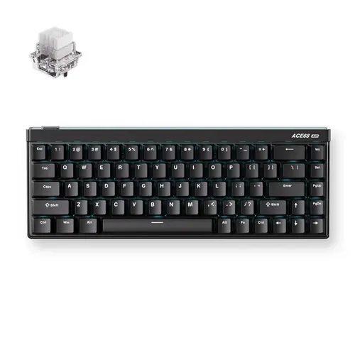 MCHOSE геймърска механична клавиатура Gaming Mechanical Keyboard Ace 68 Air - 8K, Mount Tai Magnetic Switch GT [Tactile] (English US), Black - image 1
