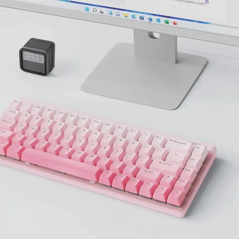MCHOSE геймърска механична клавиатура Gaming Mechanical Keyboard Ace 68 Air - 8K, Mount Tai Magnetic Switch GT [Tactile] (English US), Black - image 3