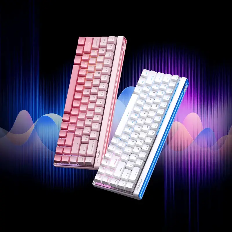 MCHOSE геймърска механична клавиатура Gaming Mechanical Keyboard Ace 68 Air - 8K, Mount Tai Magnetic Switch GT [Tactile] (English US), Black - image 8