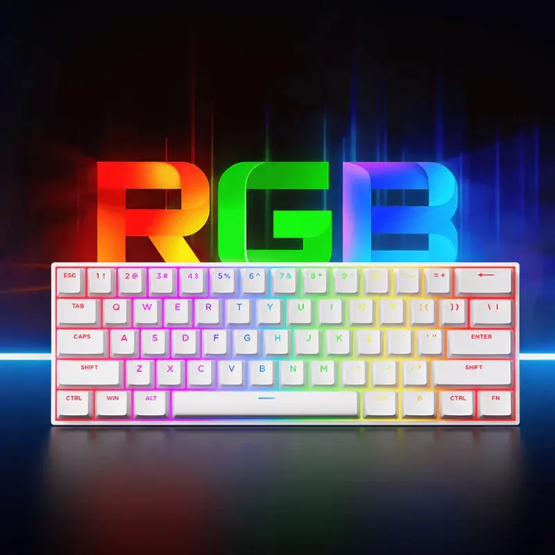 MCHOSE геймърска механична клавиатура Gaming Mechanical Keyboard Ace 60 Pro - 8K, TTC Uranus Magnetic Switch - Standard [Linear] (English US), Black - image 8