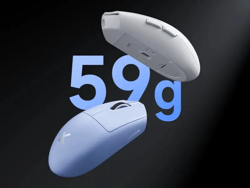 MCHOSE професионална геймърска мишка G3 V2 White - Wireless Gaming Mouse - 1K, Omron Mechanical - image 1