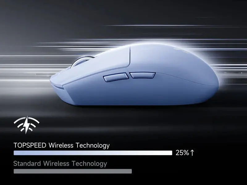 MCHOSE професионална геймърска мишка G3 V2 White - Wireless Gaming Mouse - 1K, Omron Mechanical - image 10