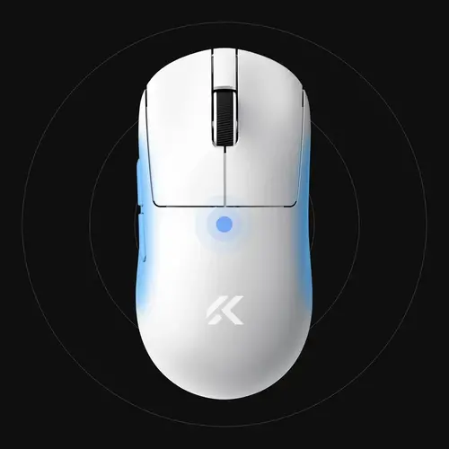 MCHOSE професионална геймърска мишка A7 V2 Ultra White - Wireless Gaming Mouse - Dual 8K, Omron Mechanical - image 2