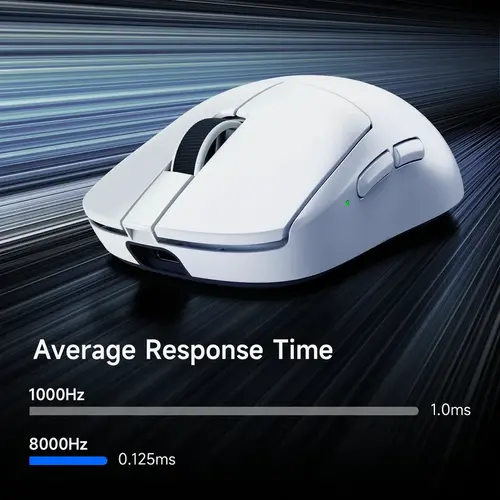 MCHOSE професионална геймърска мишка A7 V2 Ultra White - Wireless Gaming Mouse - Dual 8K, Omron Mechanical - image 8