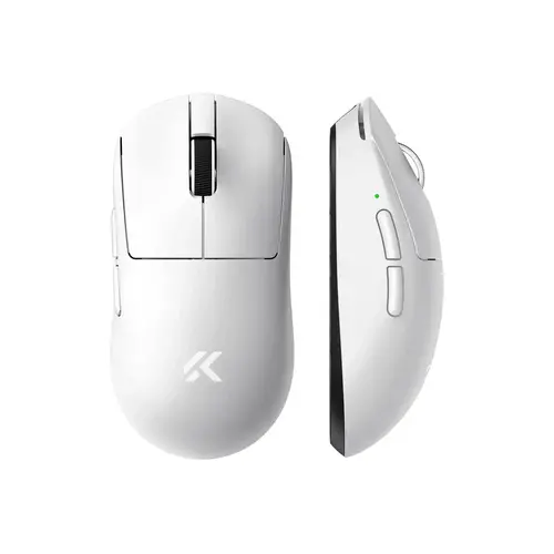 MCHOSE професионална геймърска мишка A7 V2 Ultra White - Wireless Gaming Mouse - Dual 8K, Omron Mechanical MCHOSE професионална геймърска мишка A7 V2 Ultra White - Wireless Gaming Mouse - Dual 8K, Omron Mechanical