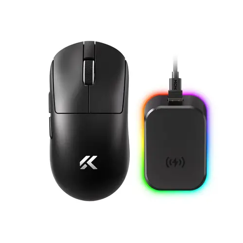 MCHOSE професионална геймърска мишка A7 V2 Ultra Black - Wireless Gaming Mouse - Dual 8K, Omron Mechanical - image 1