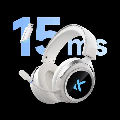 MCHOSE безжични геймърски слушалки Wireless Gaming Headphones - X9 White - Bluetooth , 2.4G - image 1