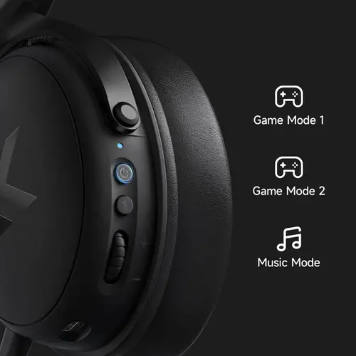 MCHOSE безжични геймърски слушалки Wireless Gaming Headphones - V9 Pro Icy White - Bluetooth , 2.4G - image 2