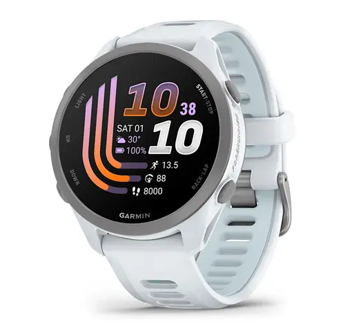 Garmin Forerunner® 170 - Whitestone с Whitestone/Cloud Blue каишка 010-03920-01 Garmin Forerunner® 170 - Whitestone с Whitestone/Cloud Blue каишка 010-03920-01