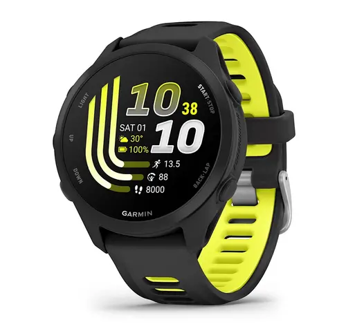 Garmin Forerunner® 170 - Music - Black с Black/Amp Yellow каишка 010-03920-10 Garmin Forerunner® 170 - Music - Black с Black/Amp Yellow каишка 010-03920-10