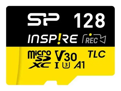 Card de memorie Silicon Power microSDXC Inspire 128GB, Class 10, UHS-I U3, V30, A1, A2 cu adaptor SD - 1