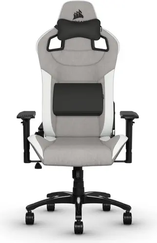 Геймърски стол Corsair T3 RUSH - Fabric Grey/White - image 1