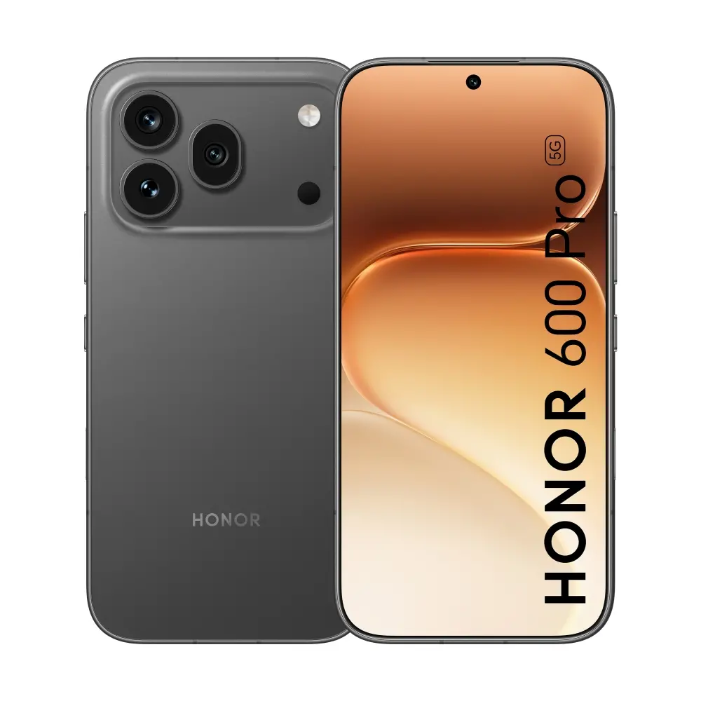 Мобилен телефон, Honor 600 Pro Black, 6.57" 120Hz Amoled straight display, 2728x1264, Qualcomm Snapdragon 8 Elite (2x4.32GHz+6x3.53GHz), 12GB, 512GB, 200+50+12MP/50MP, 6400mAh, Google Gemini,FPT, BT, USB Type-C,Android 16, AI - powered MagicOS + Honor CHOICE LCHSE Earbu