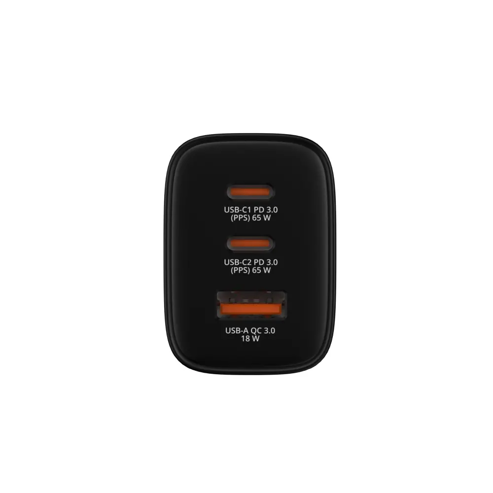 Зарядно устройство, Verbatim Essentials GaN Charger 65W EU plug Black - image 2