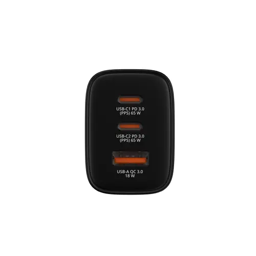 Зарядно устройство, Verbatim Essentials GaN Charger 65W EU plug Black - image 2